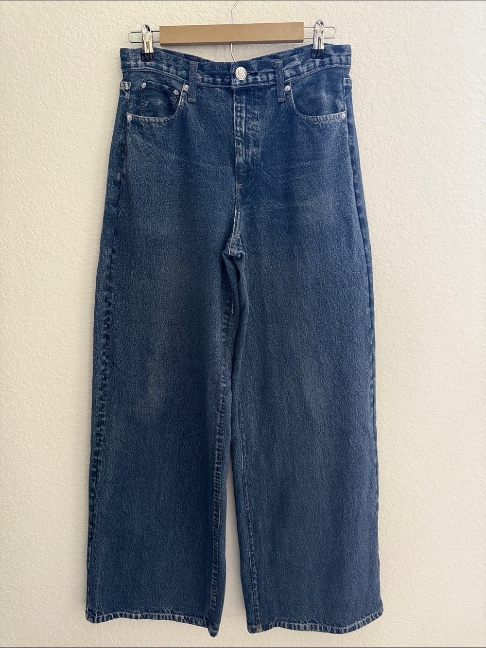 rag & bone Sweatpant Jean Wide Leg Size 29 - Picture 2 of 14